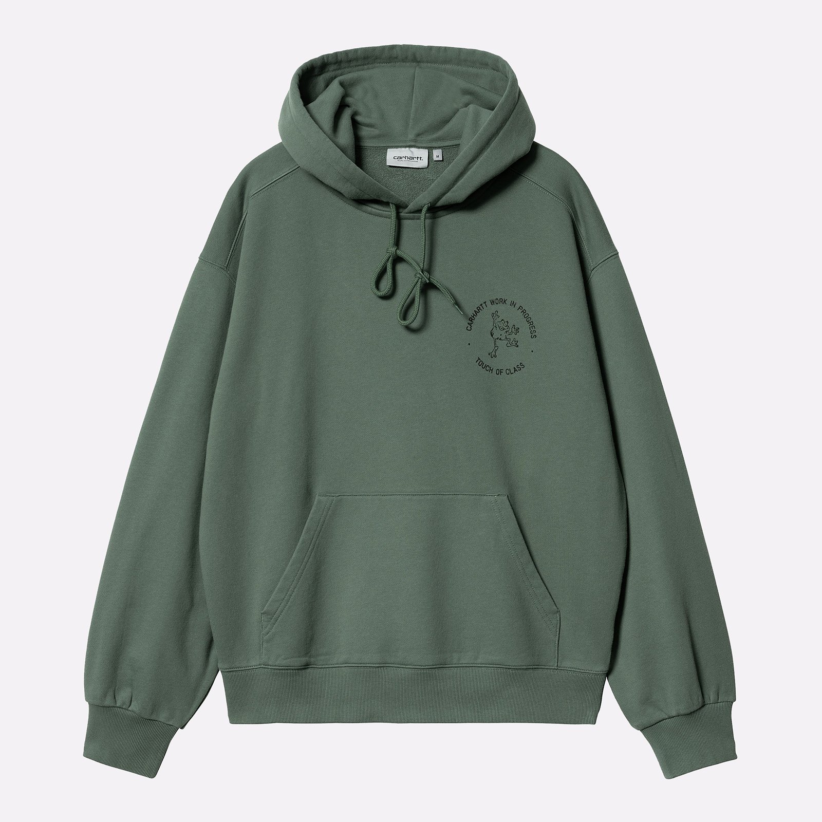 Carhartt WIP Hooded Stamp Sweat I033621 duck green black 15990 Streetball